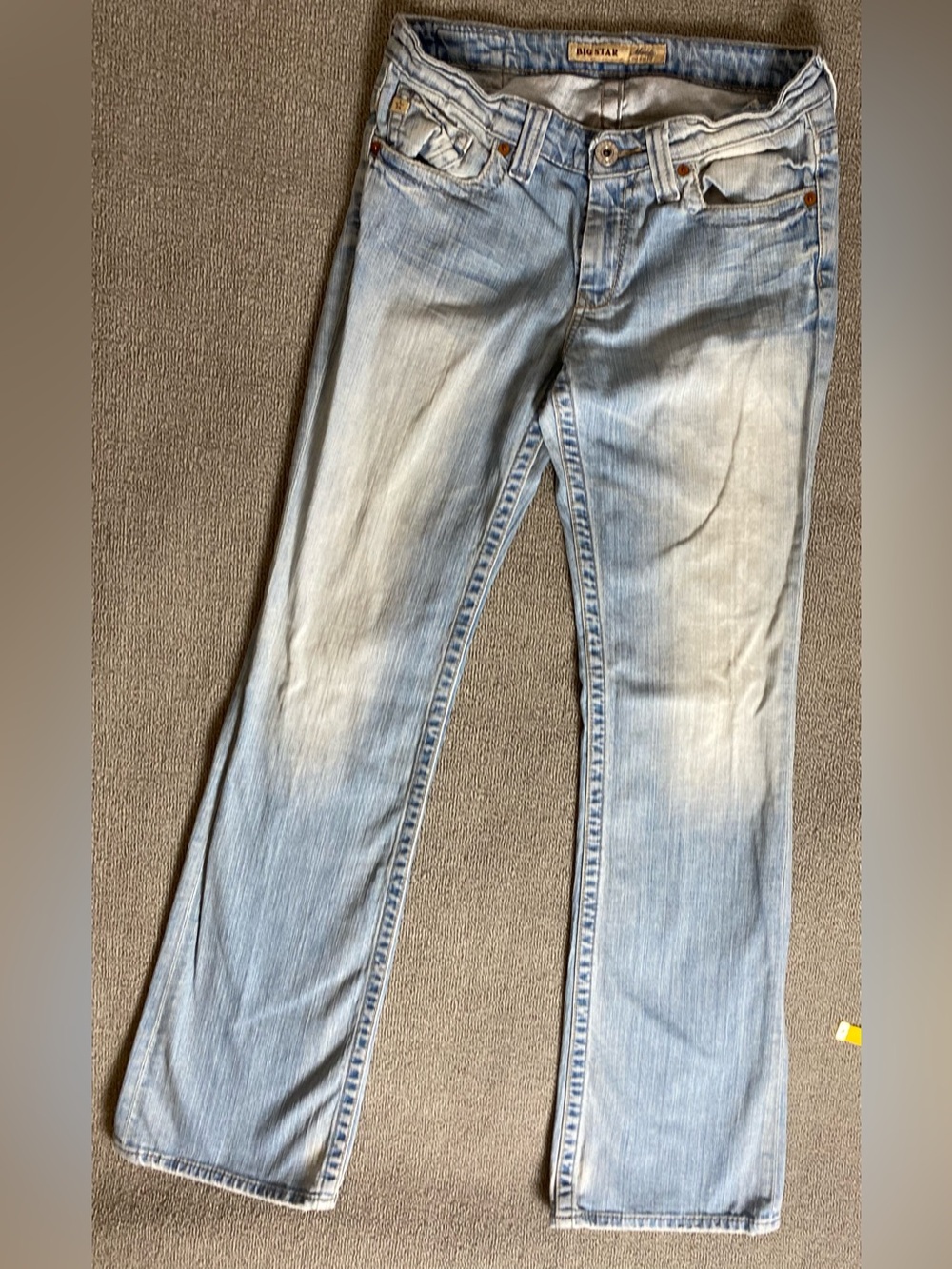 Big Star Maddie MidRise Stretch Curvy Fit Bootcut Women’s Long Denim Jeans